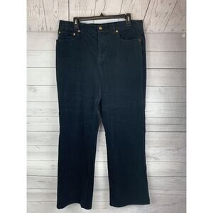 Lauren Jeans Co Ralph Lauren Jeans Womens‎ 14 Black Corduroy 5 Pocket
